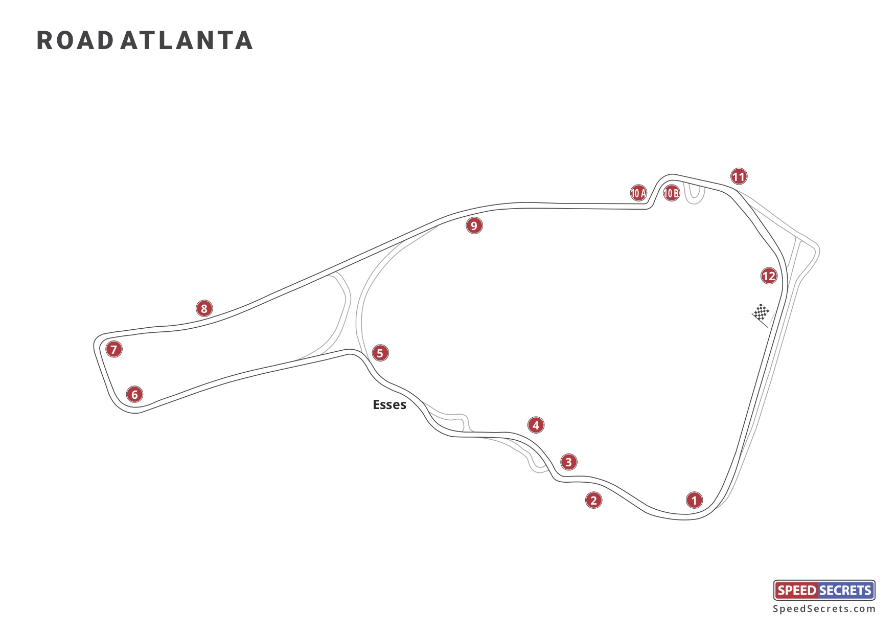 Road Atlanta Track Map