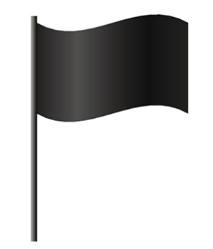Black hpde flag